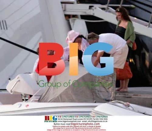 Catherine Zeta Jones and family on yacht