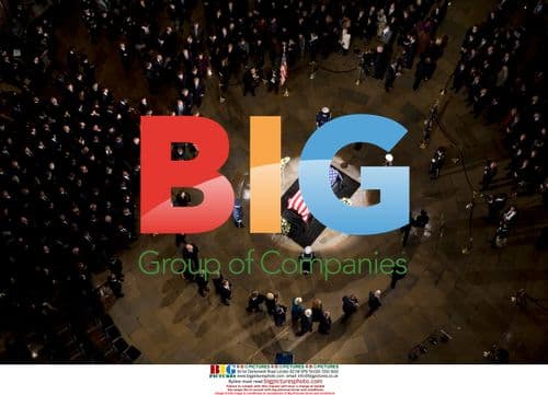 Guests view casket of former U.S. President Gerald Ford