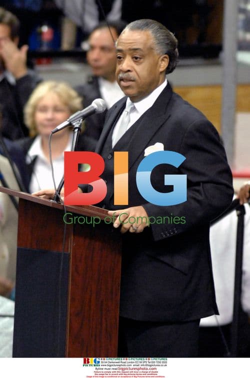 Rev. Al Sharpton speaks at James Brown's funeral