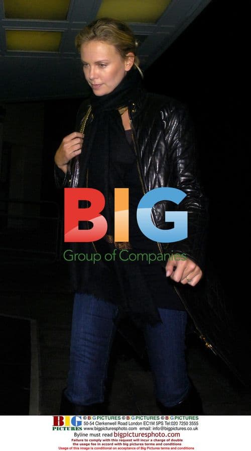 Charlize Theron Leaving Nobu in London