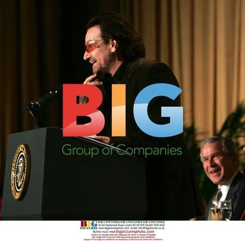 Bono and Bush at National Prayer Breakfast