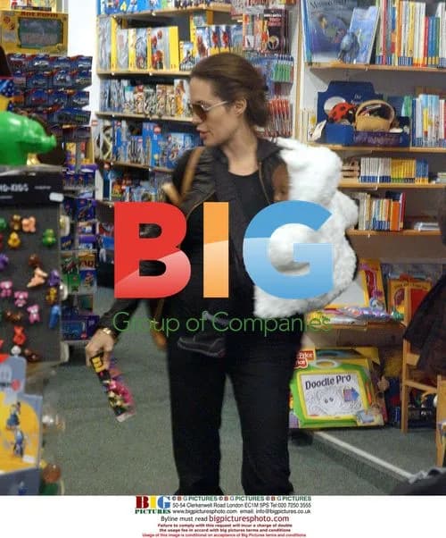 Angelina Jolie Out Shopping with Kids in Berlin