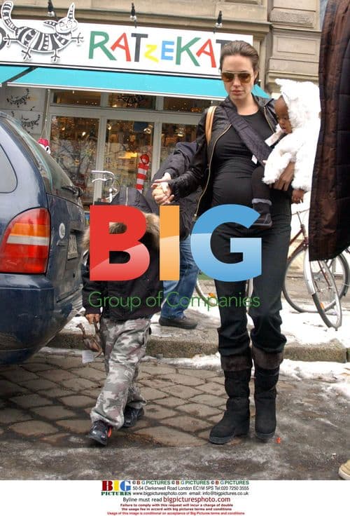 Angelina Jolie Shopping with Kids in Berlin