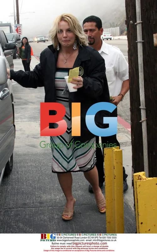 Britney Spears Leaves Restaurant in Santa Monica