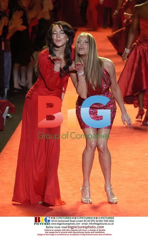 Lindsay Lohan and Fergie at Heart Truth Red Dress Show