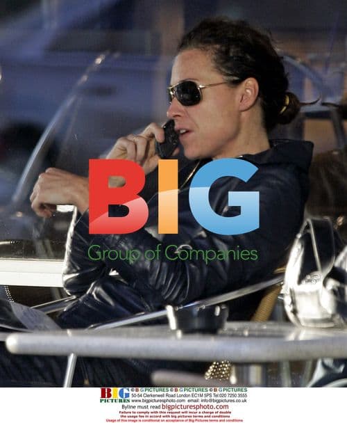 Minnie Driver Relaxing at Cafe in West Hollywood