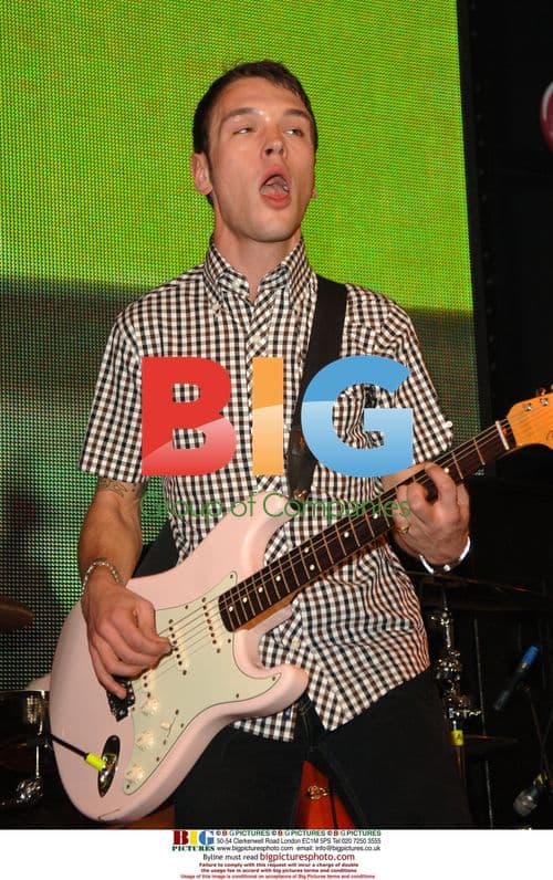 Singer Samuel Preston with The Ordinary Boys