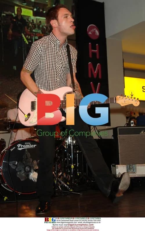 Singer Samuel Preston of The Ordinary Boys performs