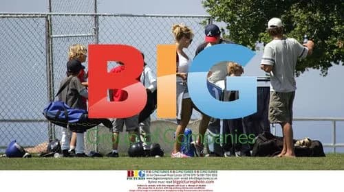 Pamela Anderson Watches Kids Play Baseball