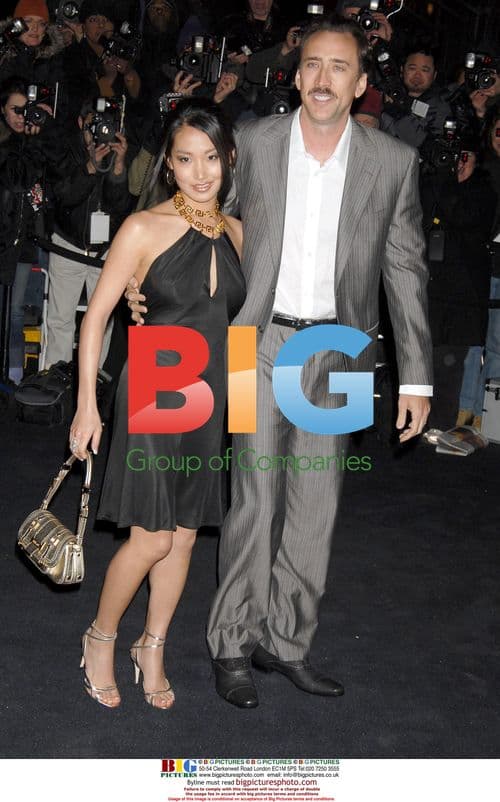 ALICE KIM and NICOLAS CAGE at Versace boutique opening