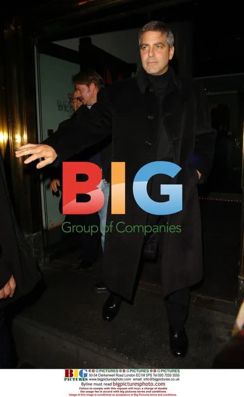George Clooney and Mariella Frostrup in London