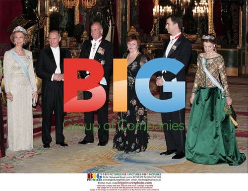 Spanish Royals and Putin at Gala Dinner
