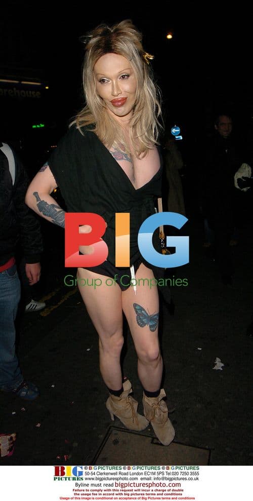 Pete Burns and Faria Alam at Croucho Club