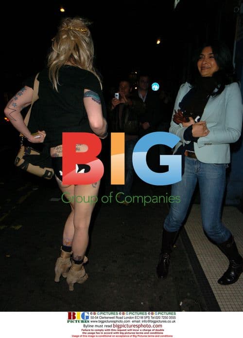 Pete Burns and Faria Alam at Croucho Club