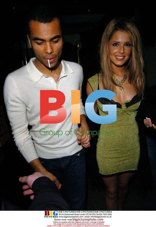 Cheryl Tweedy and Ashley Cole at Embassy nightclub