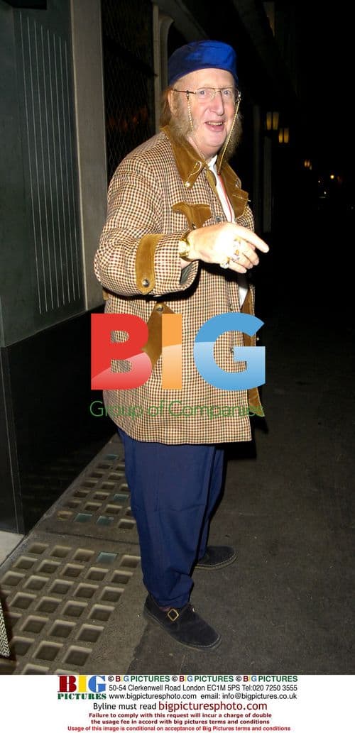 Flamboyant John Mccririck at the Ivy