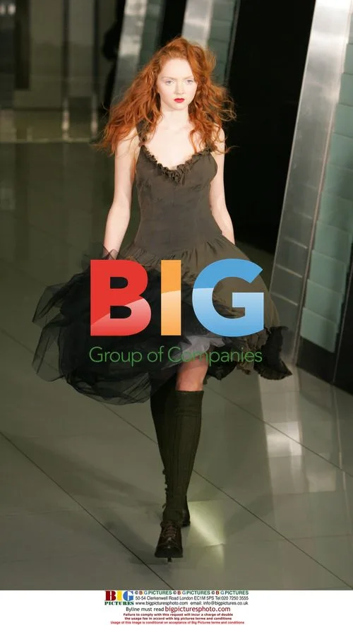 Lily Cole walks the Robert Cary Williams show