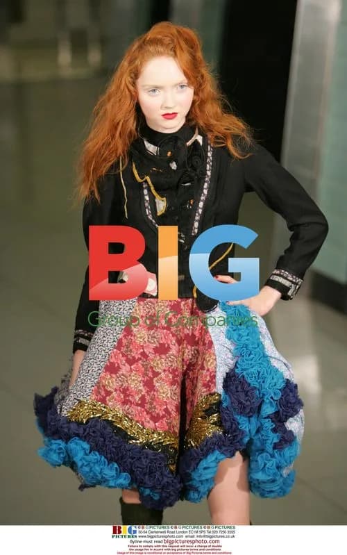 Lily Cole on Catwalk for Robert Cary Williams
