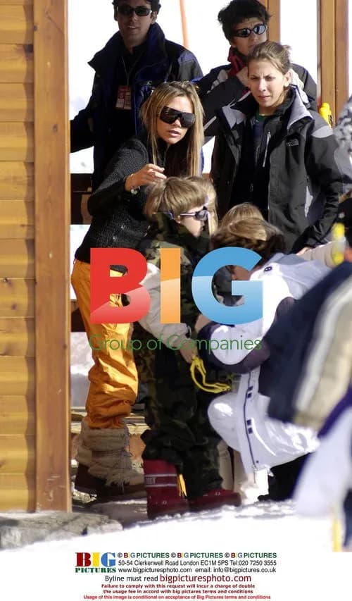 Victoria Beckham and son Romeo enjoy snow day