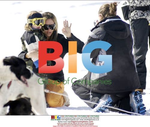 Victoria Beckham and son Romeo enjoy snow fun