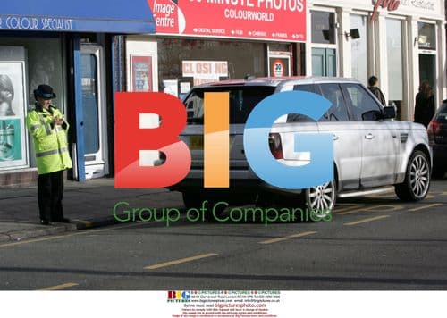 Alex Curran Parked on Bus Stop