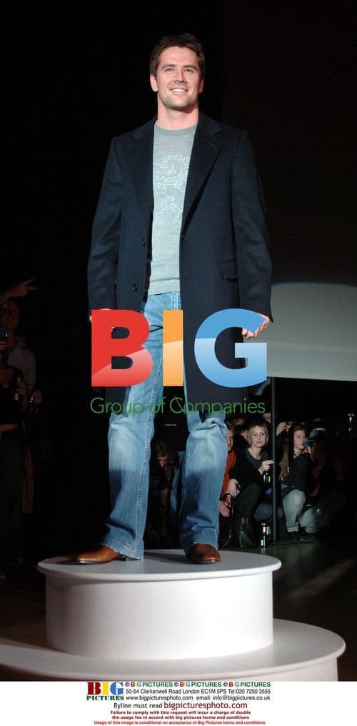 Micheal Owen at London Fashion Week