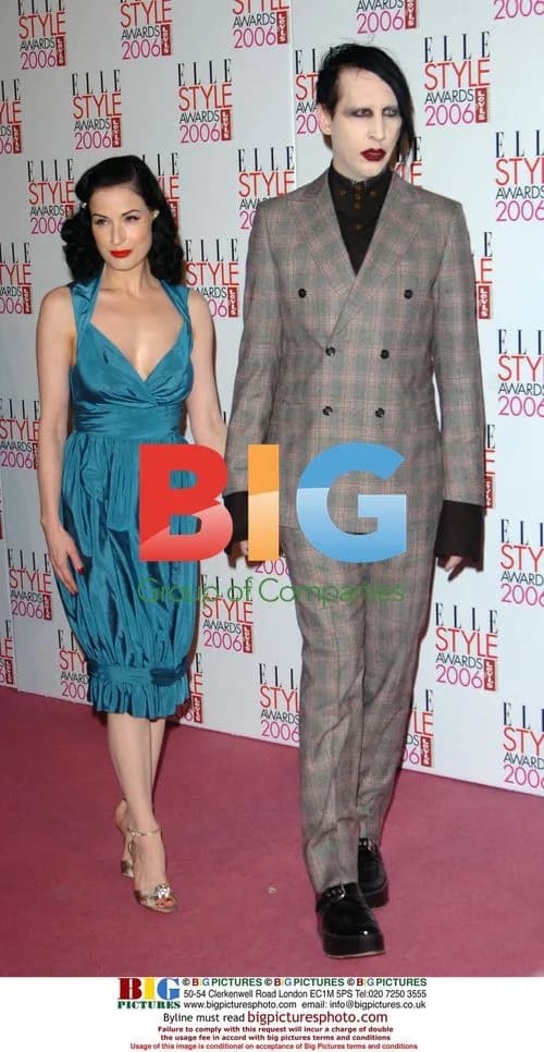 Marilyn Manson and Dita Von Teese at Elle Style Awards 2006