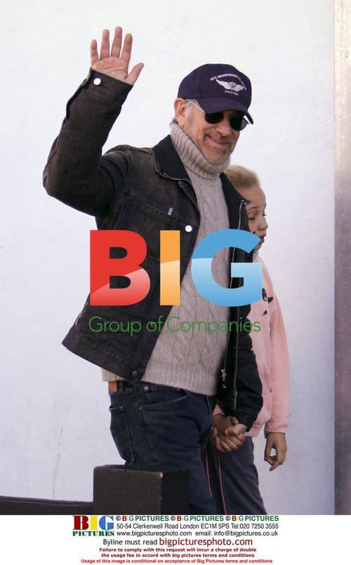 Steven Spielberg and family shopping in Malibu