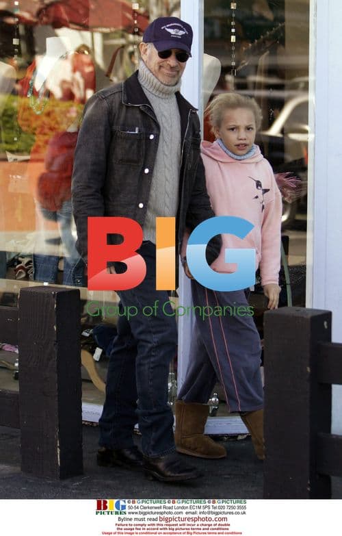 Steven Spielberg and family shopping in Malibu