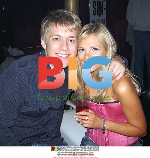 Singer Jon Ansell and Quizmania's Debbie King at Sin Club