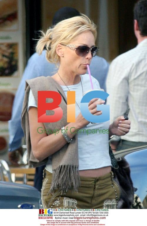 Sharon Stone's Busy Day in Beverly Hills