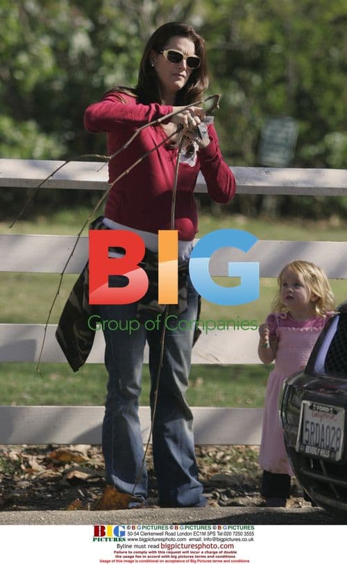 Brooke Shields and Daughter Rowan in Park