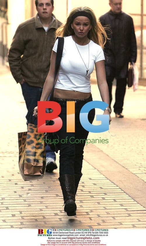 Jennifer Ellison shopping in Liverpool