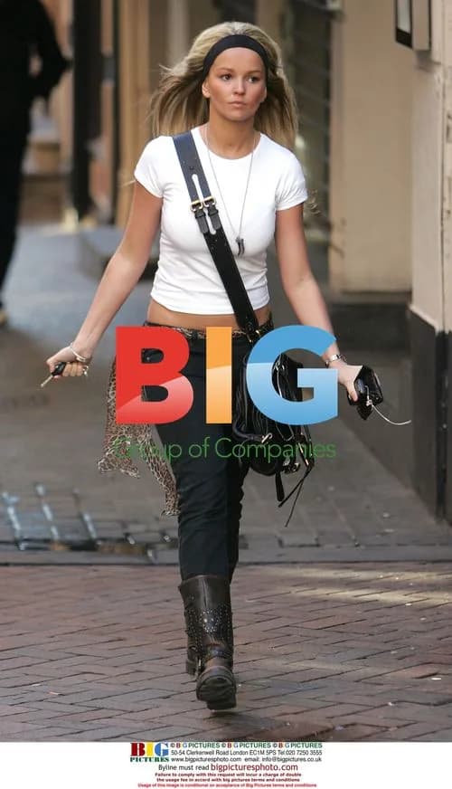 Actress Jennifer Ellison shopping in Liverpool