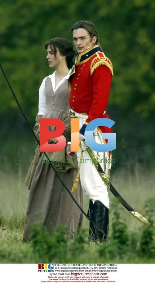 Keira Knightley and Rupert Friend on Pride and Prejudice Set
