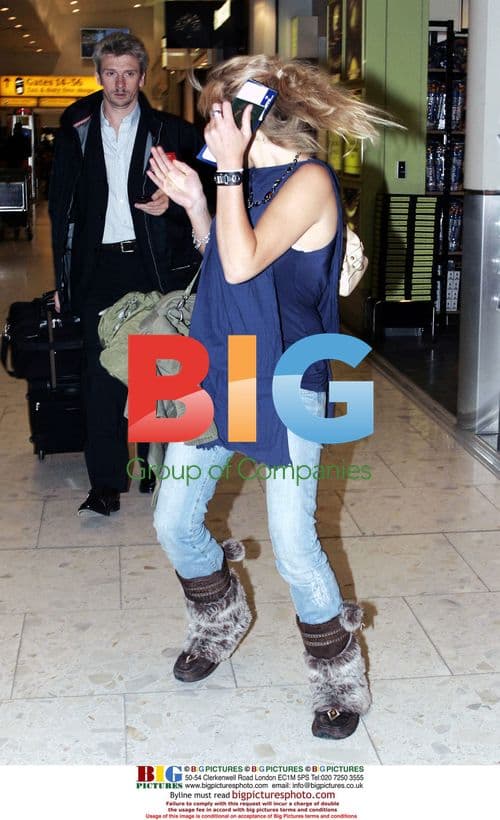 Prince Harry's girlfriend Chelsy Davey departs London