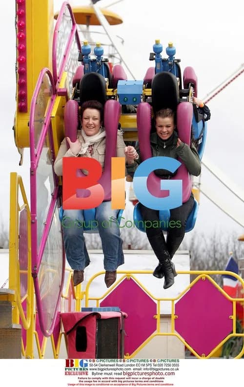 Kerry Katona takes daughter Molly to funfair