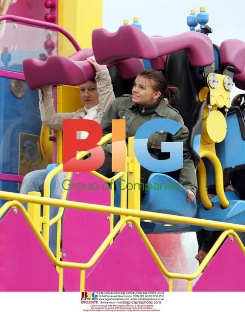 Kerry Katona and Mark Croft at a Funfair