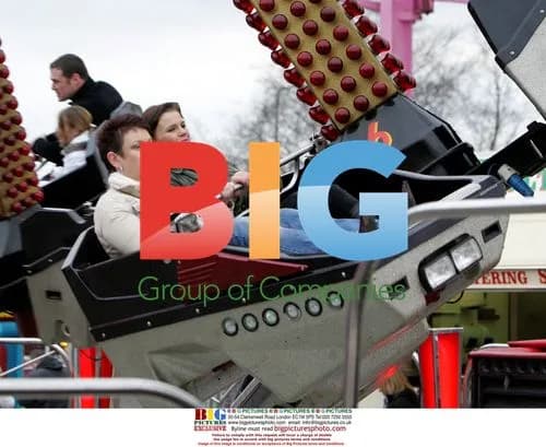 Kerry Katona and Mark Croft hit the funfair in Warrington