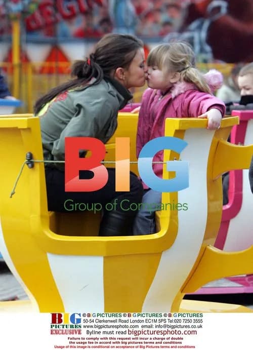 Kerry Katona and Mark Croft at Warrington funfair