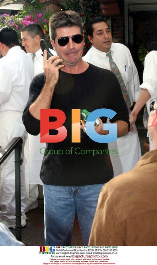 Simon Cowell at the Ivy in West Hollywood