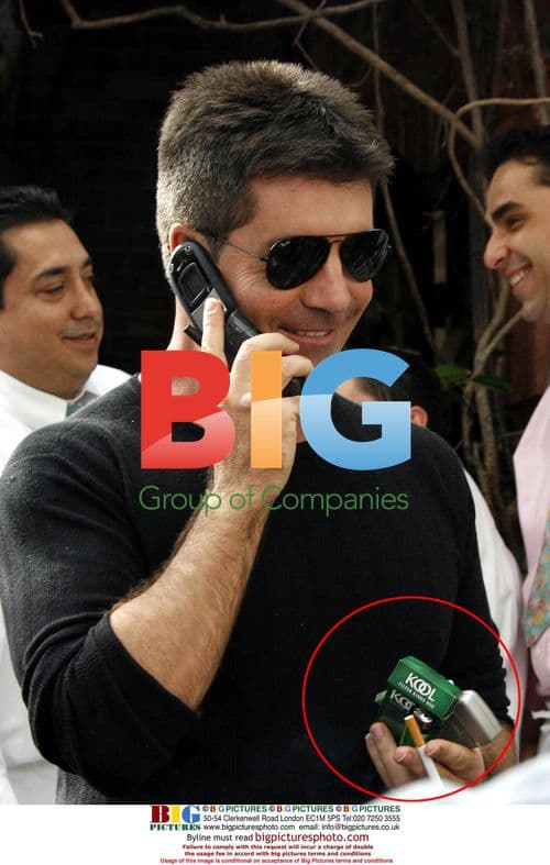 Simon Cowell Arrives at Ivy Restaurant