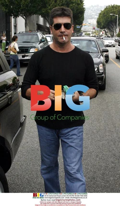 Simon Cowell Lunches at The Ivy