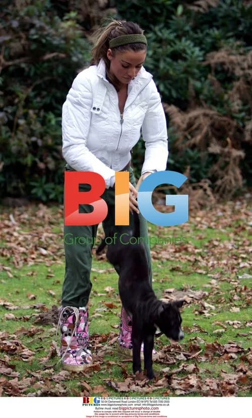 Katie Price and Peter Andre Play with Puppies