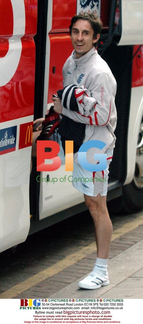 England Team Leaving Hotel for Training