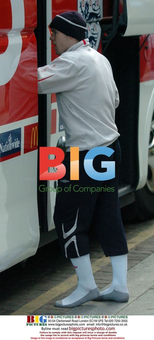 England Team Leaving Hotel for Training