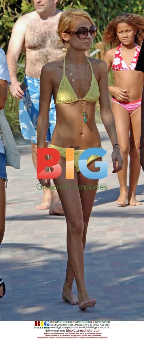 Nicole Richie Shows Off Skinny Physique in Bikini