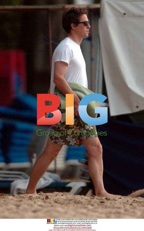 Hugh Grant and Jemima Khan on Caribbean Holiday