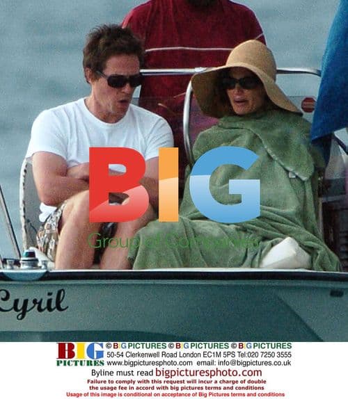 Hugh Grant and Jemima Khan on Caribbean Holiday