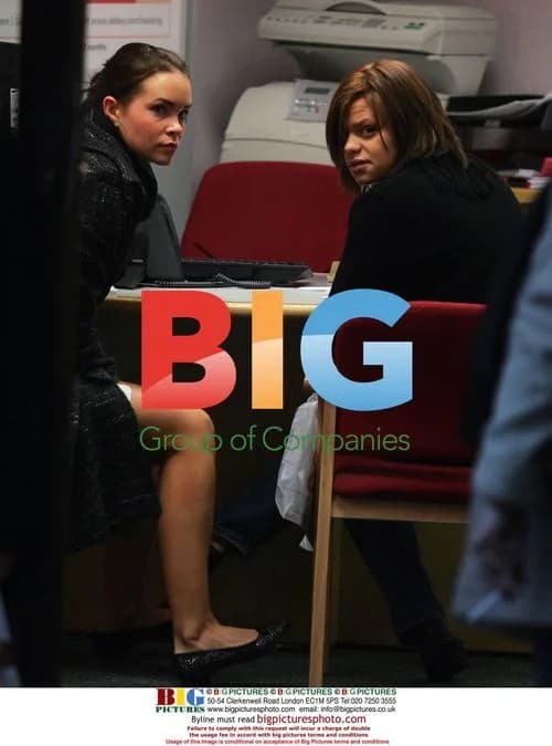 Jade Goody and Carly Walpole Brave Rain to Visit Bank